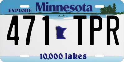 MN license plate 471TPR