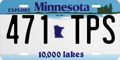 MN license plate 471TPS