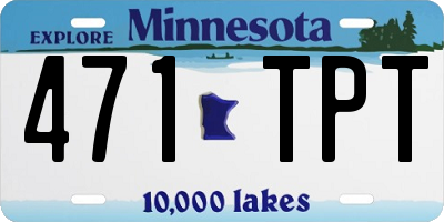 MN license plate 471TPT