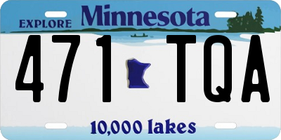MN license plate 471TQA
