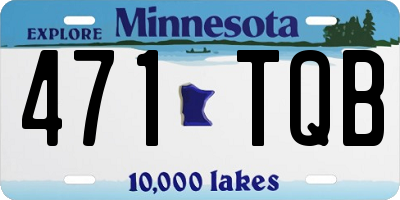 MN license plate 471TQB