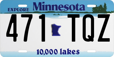 MN license plate 471TQZ