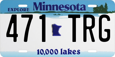 MN license plate 471TRG