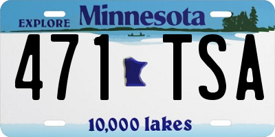 MN license plate 471TSA