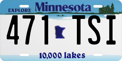 MN license plate 471TSI