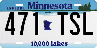 MN license plate 471TSL