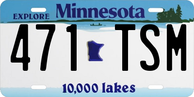 MN license plate 471TSM