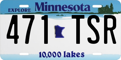 MN license plate 471TSR