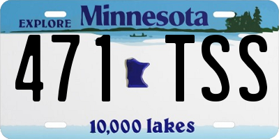 MN license plate 471TSS