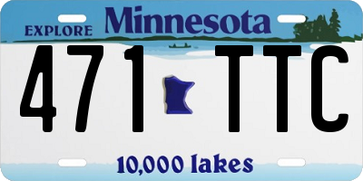 MN license plate 471TTC
