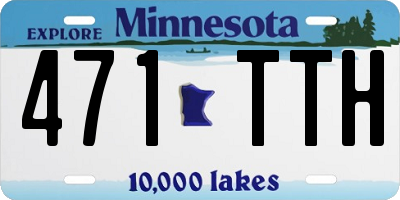 MN license plate 471TTH