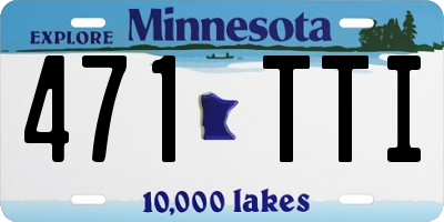 MN license plate 471TTI
