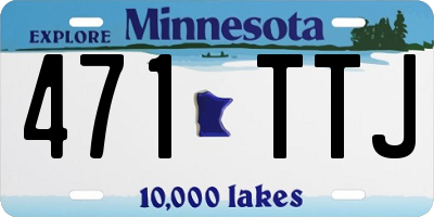 MN license plate 471TTJ
