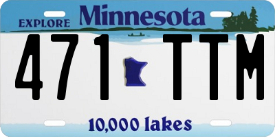 MN license plate 471TTM