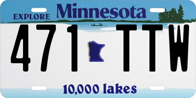 MN license plate 471TTW