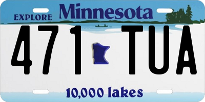 MN license plate 471TUA