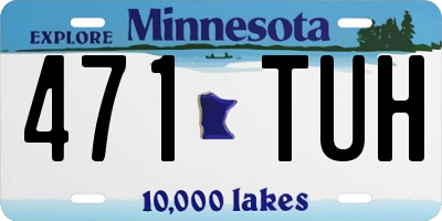 MN license plate 471TUH