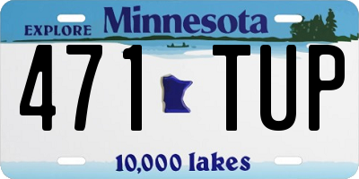 MN license plate 471TUP