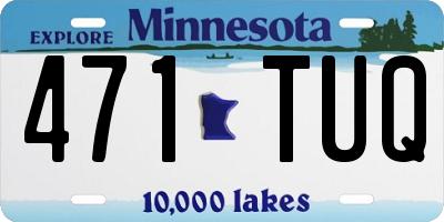 MN license plate 471TUQ