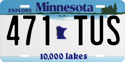 MN license plate 471TUS