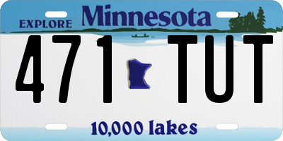 MN license plate 471TUT