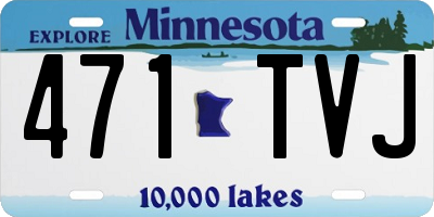 MN license plate 471TVJ