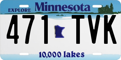 MN license plate 471TVK