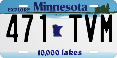 MN license plate 471TVM