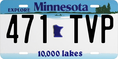MN license plate 471TVP
