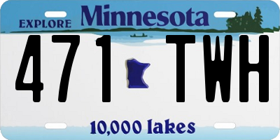 MN license plate 471TWH