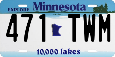 MN license plate 471TWM
