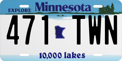 MN license plate 471TWN