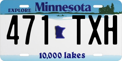 MN license plate 471TXH