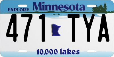 MN license plate 471TYA