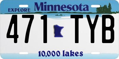 MN license plate 471TYB