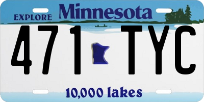 MN license plate 471TYC
