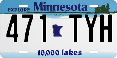 MN license plate 471TYH