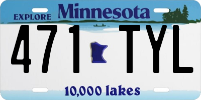 MN license plate 471TYL