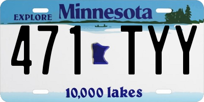 MN license plate 471TYY