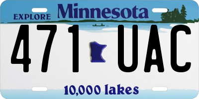 MN license plate 471UAC