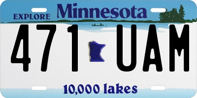MN license plate 471UAM