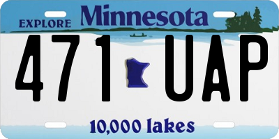 MN license plate 471UAP