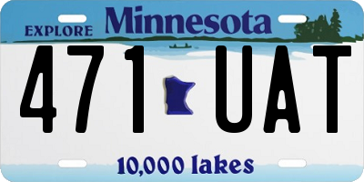 MN license plate 471UAT
