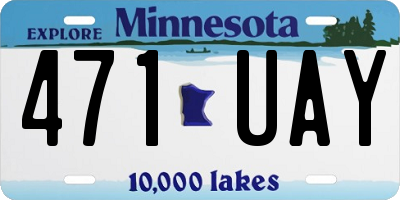 MN license plate 471UAY