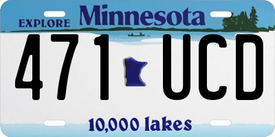 MN license plate 471UCD