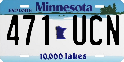 MN license plate 471UCN