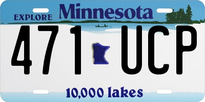 MN license plate 471UCP
