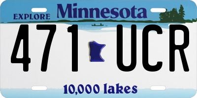 MN license plate 471UCR