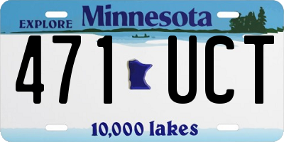 MN license plate 471UCT