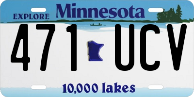 MN license plate 471UCV